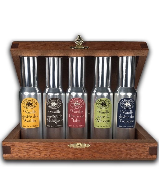 Coffret Bois  5 x 30 ml Eau de Toilette - Vanilles des...