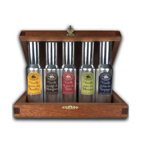 Coffret Bois  5 x 30 ml Eau de Toilette - Vanilles des Origines