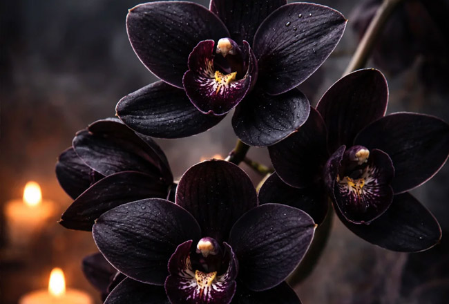Orchidée noire