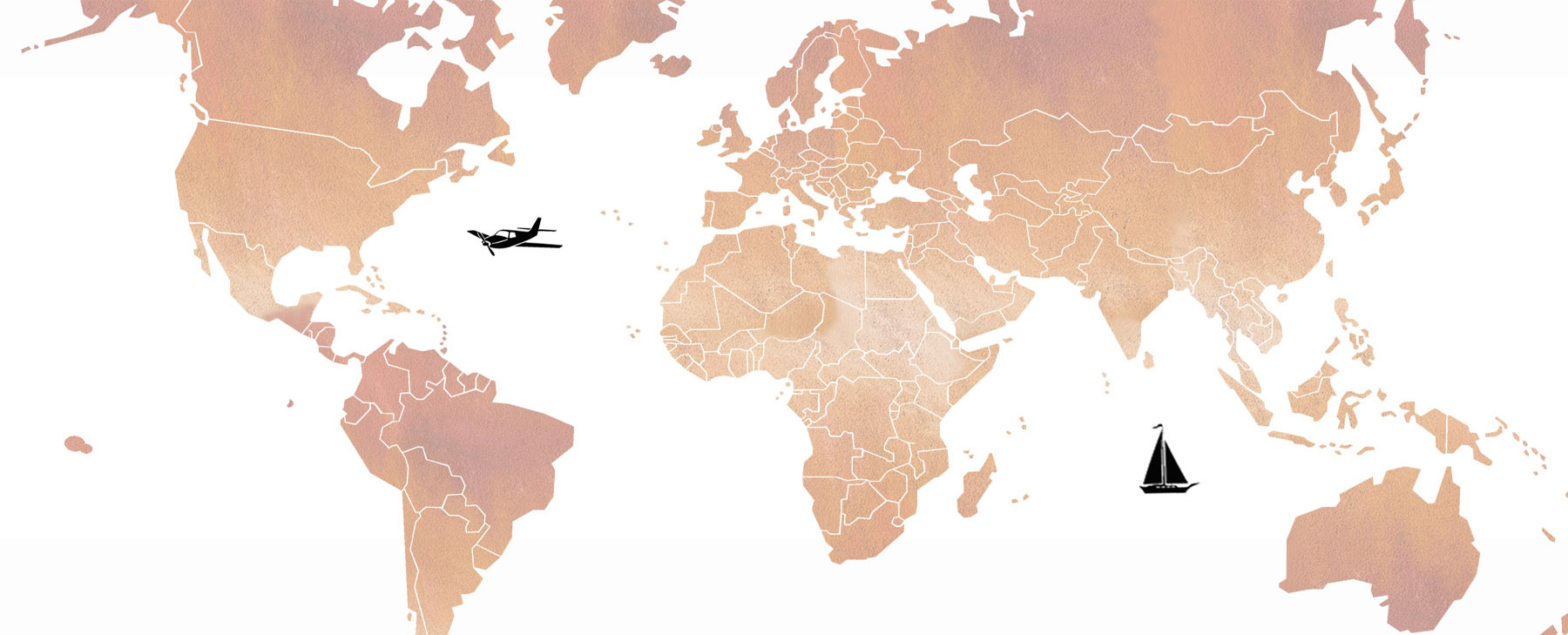 Carte du monde des inspirations parfumées